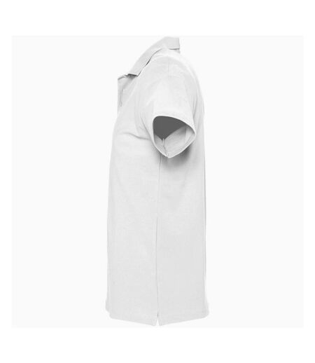 SOLS Mens Spring II Short Sleeve Heavyweight Polo Shirt (White) - UTPC320