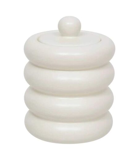 Boîte Déco en Céramique Mike 14cm Blanc