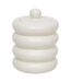 Boîte Déco en Céramique Mike 14cm Blanc-1