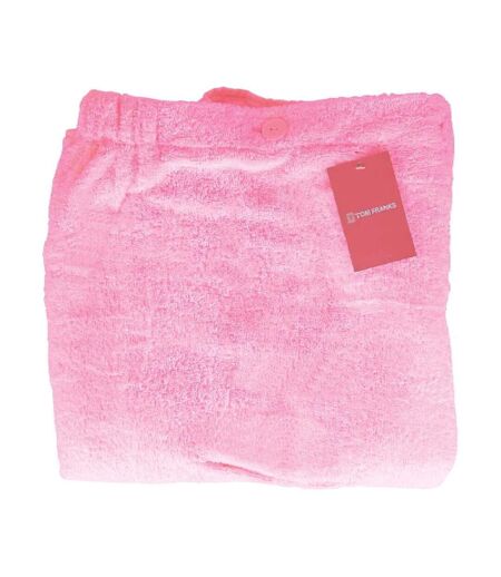 Ladies 100% Cotton Terry Cloth Spa Bath Towel Wrap with Pocket