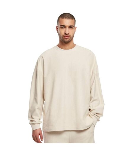 Sweat Motif/style Côtelé Homme Blanc Cassé Urban Classics