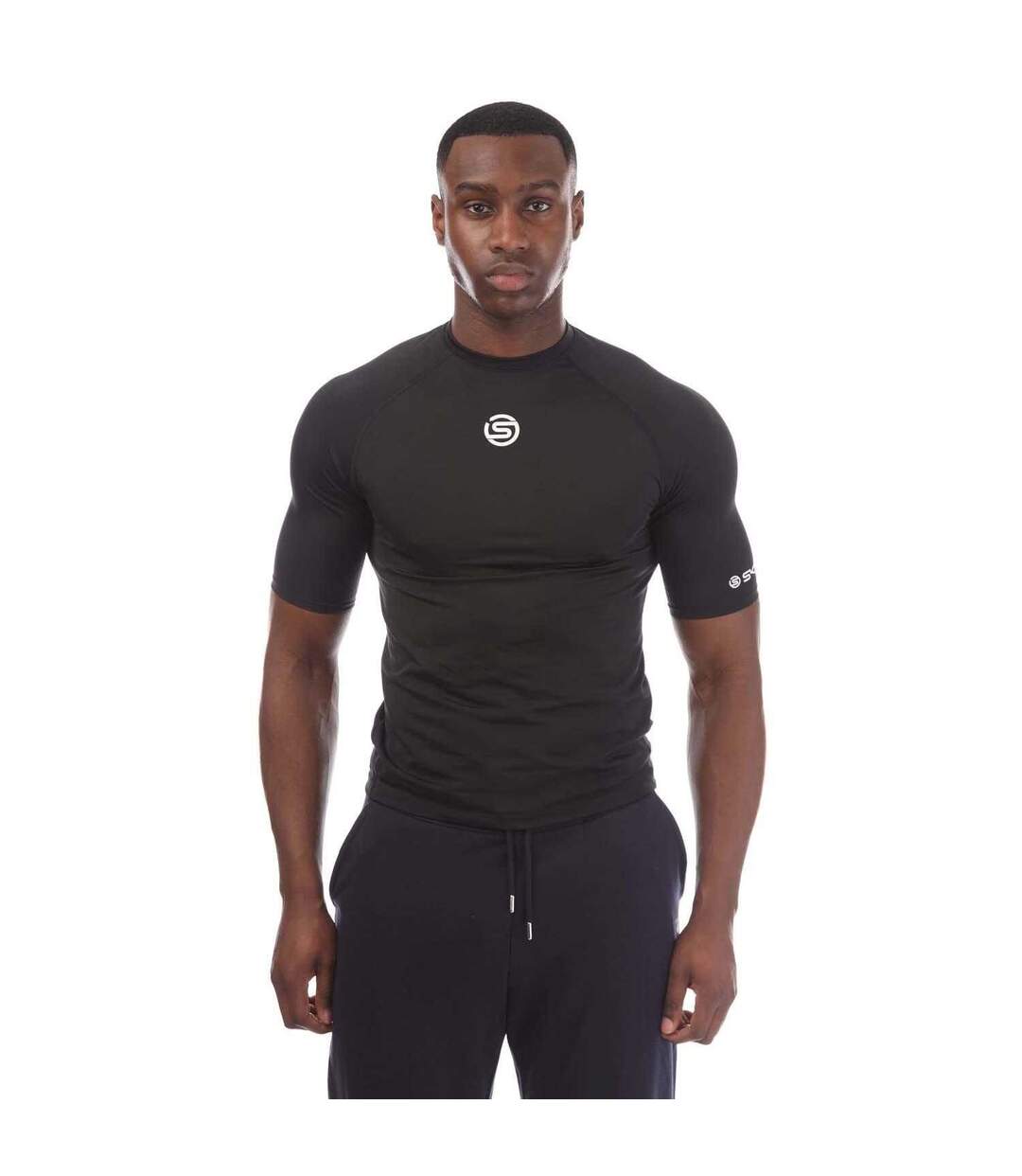 Mens Series-1 Short-sleeved Top Black Blackwatch Skins-1