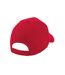 Beechfield Unisex Adult Ultimate 6 Panel Cap (Classic Red)