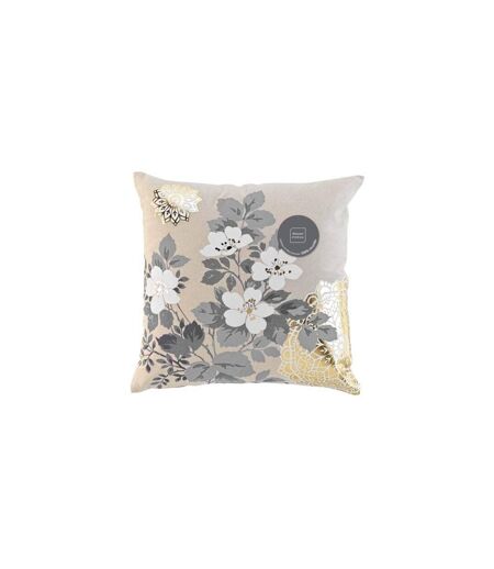 Coussin Déco Imprimé Daya 45x45cm Beige & Or