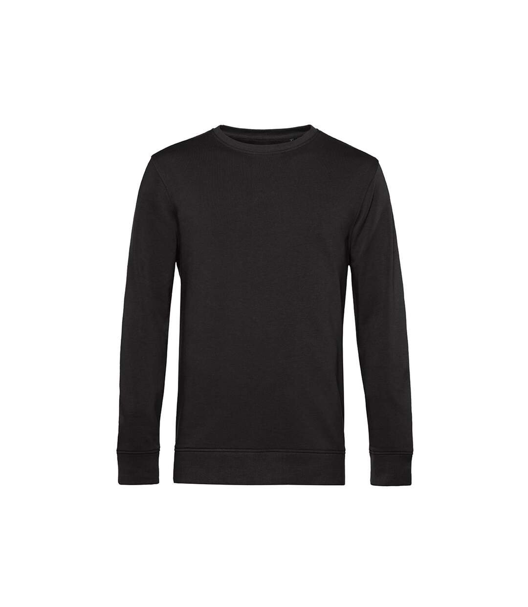 Sweat Organique À Col Ras Du Cou Pour Hommes Noir B&C-1
