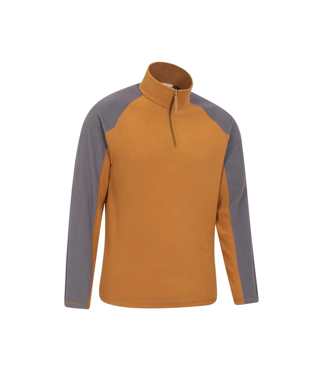 Mens ashbourne ii half zip fleece top mustard Mountain Warehouse