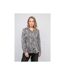 Chemise fluide motif animalier noir et blanc OPHIR - Dona X Lisa-1