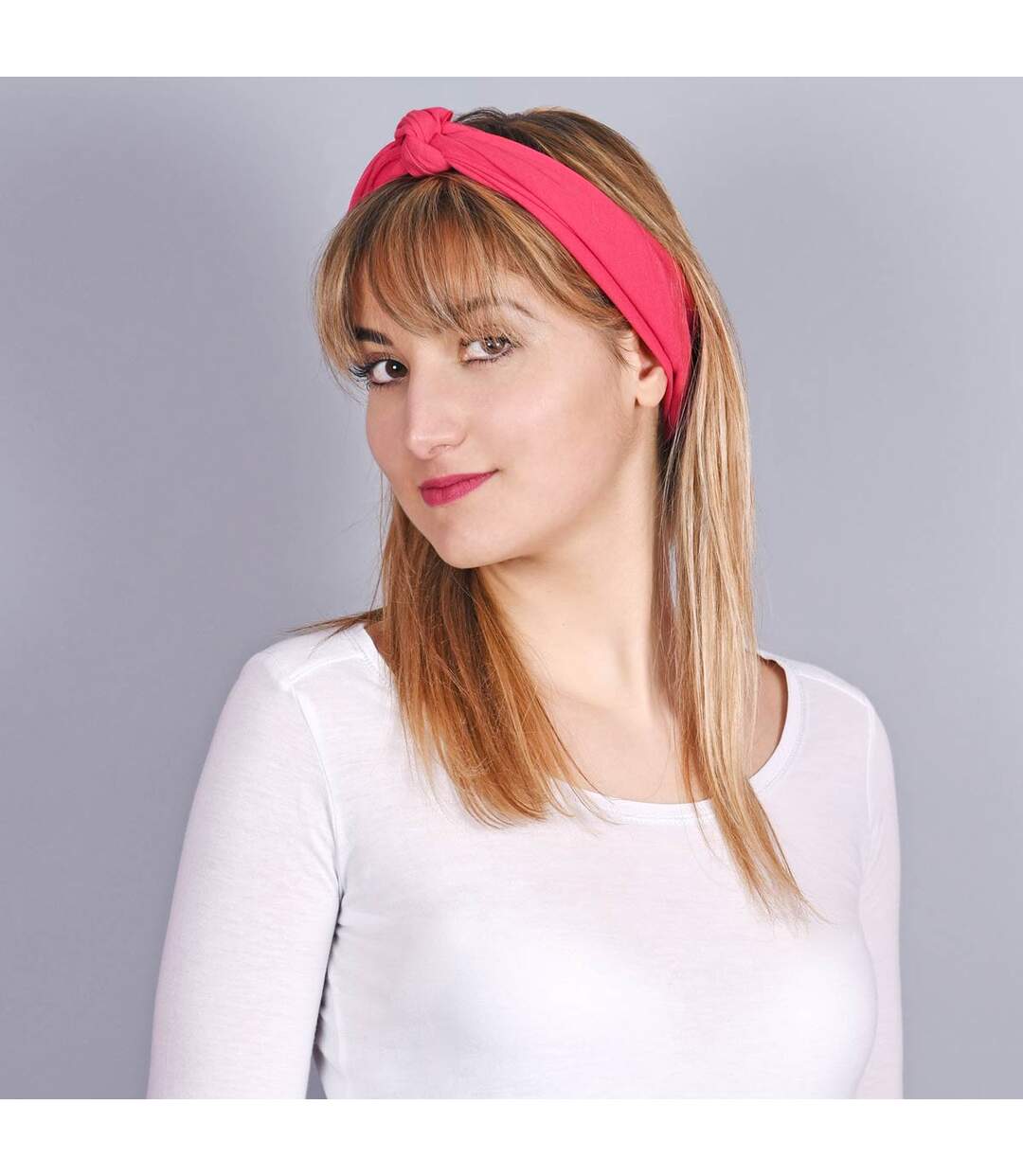 Bandana coton uni-3