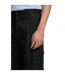 Mens Relaxed Fit Cargo Trousers Black Hugo-4
