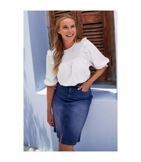 Womens/ladies crete top white Mountain Warehouse