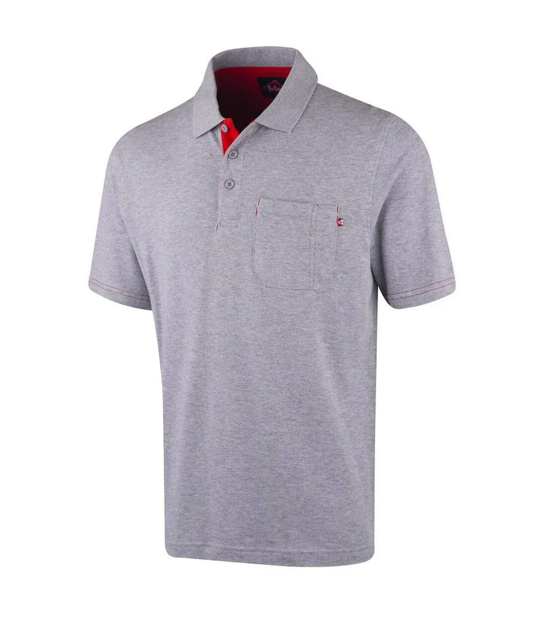 Polo homme gris Lee Cooper-1