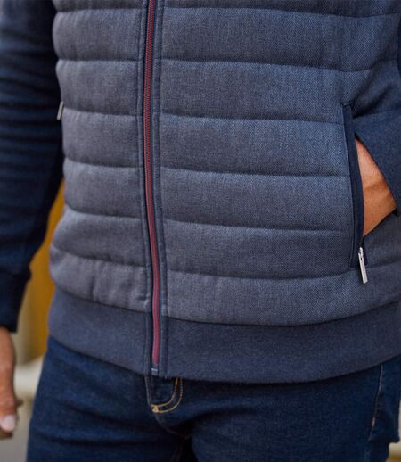 Men's Navy Brushed Fleece Jacket