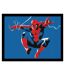 Spider-Man - Poster encadré WEB LINES LANDSCAPE (Bleu / Rouge) (30 cm x 40 cm) - UTPM8605