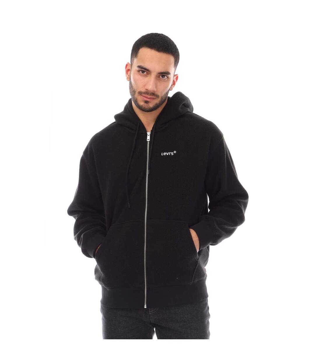 Sweat À Capuche Headline Homme Bleu Marine Levis-1