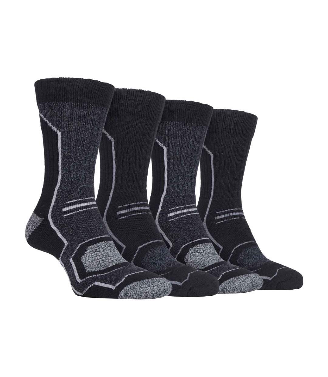 4 Paires Chaussettes de Randonnée Homme Rembourré-1