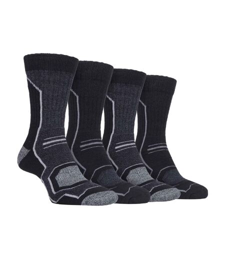 4 Paires Chaussettes de Randonnée Homme Rembourré