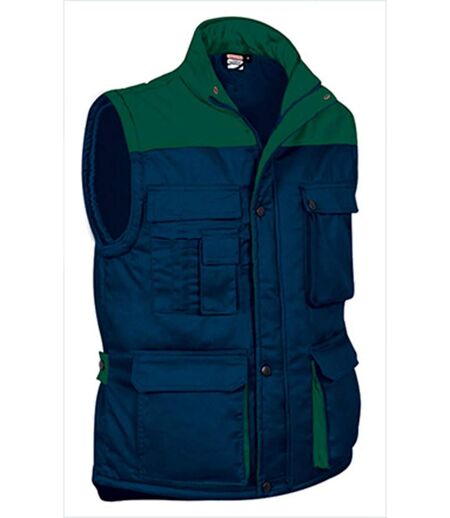 Gilet doudoune de travail sans manches - Homme - REF THUNDER - bleu marine vert bouteille