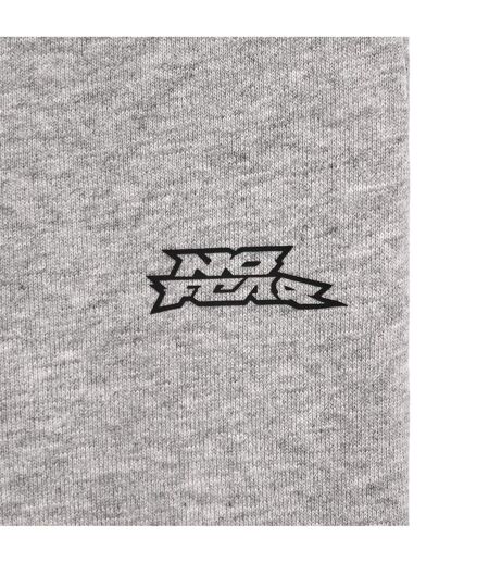 Mens Slim Jogging Bottoms Grey No Fear
