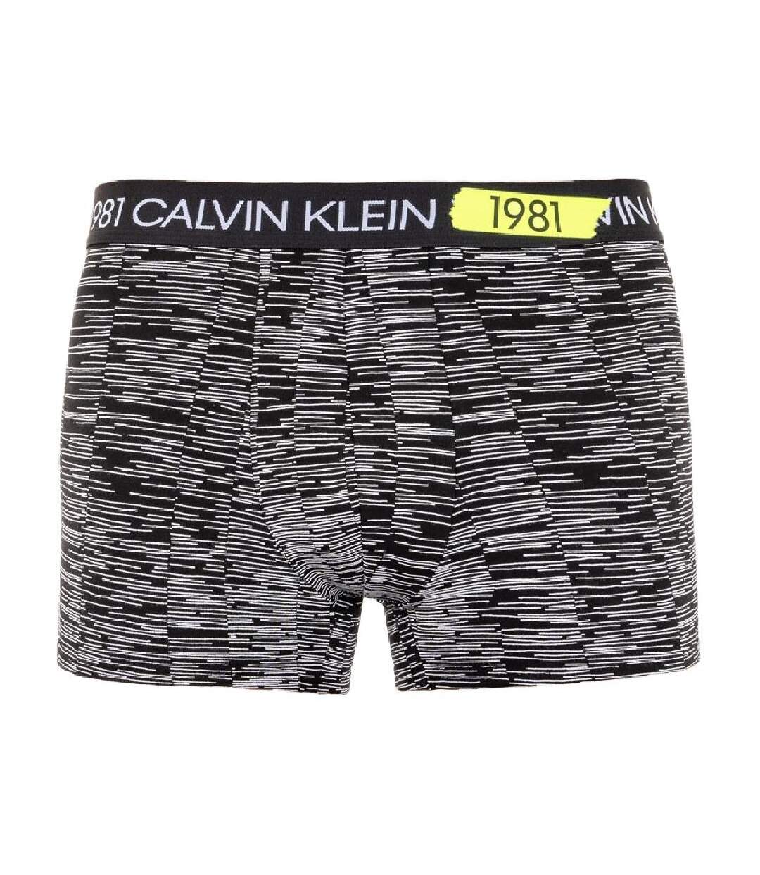 Boxer Noir/Blanc Homme Calvin Klein 1981 Bold - S-1