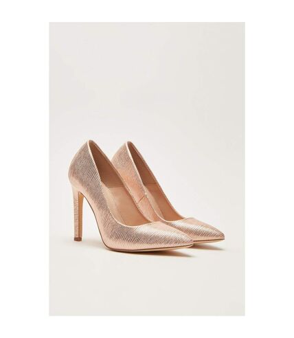 Principles Womens/Ladies Cara Pointed Court Shoes (Rose Gold) - UTDP821