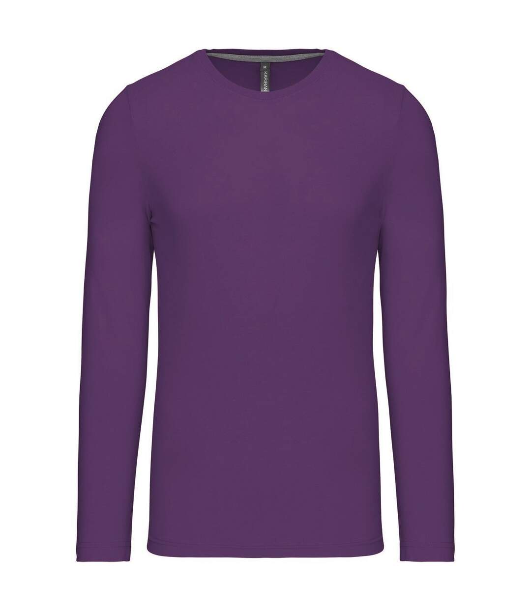 T-shirt manches longues col rond - K359 - violet purple - homme