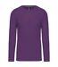 T-shirt manches longues col rond - K359 - violet purple - homme