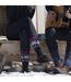 Ladies Thin Extra Long Patterned Lightweight Thermal Socks-3