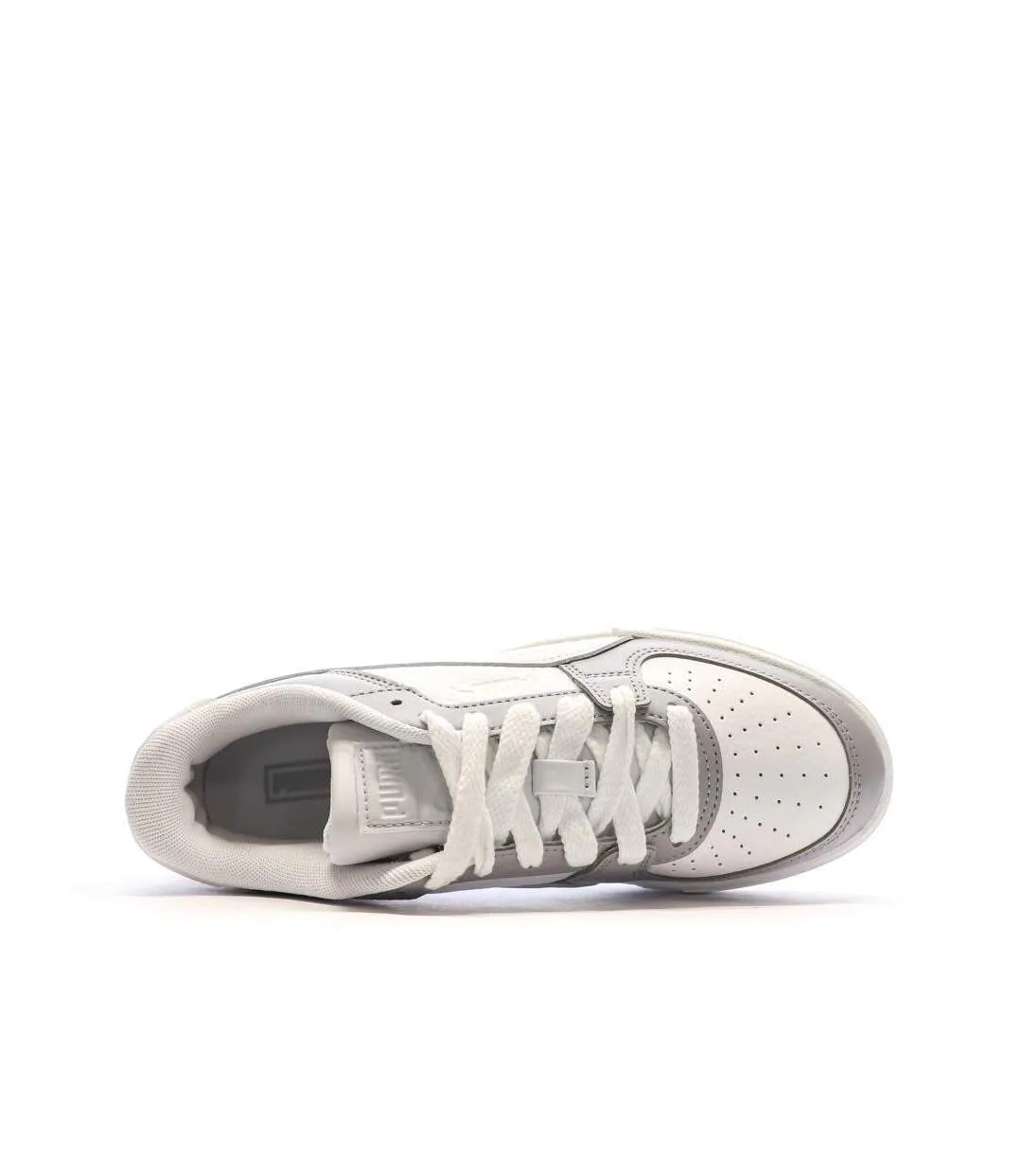 Baskets blanche/gris femme puma 394749-02-4