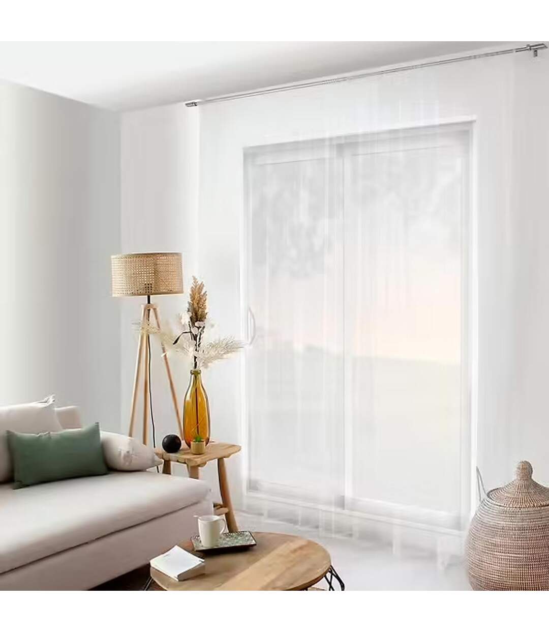 Rideau Voilage Moustiquaire XL Moustik 300x240cm Blanc-1