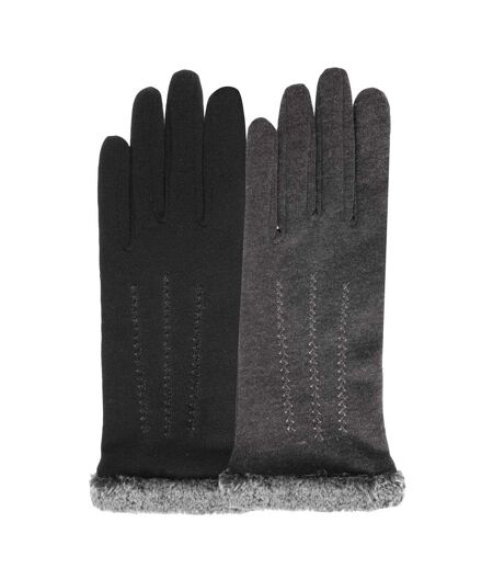 Isotoner Gants femme tactiles en tissu doux et chaud
