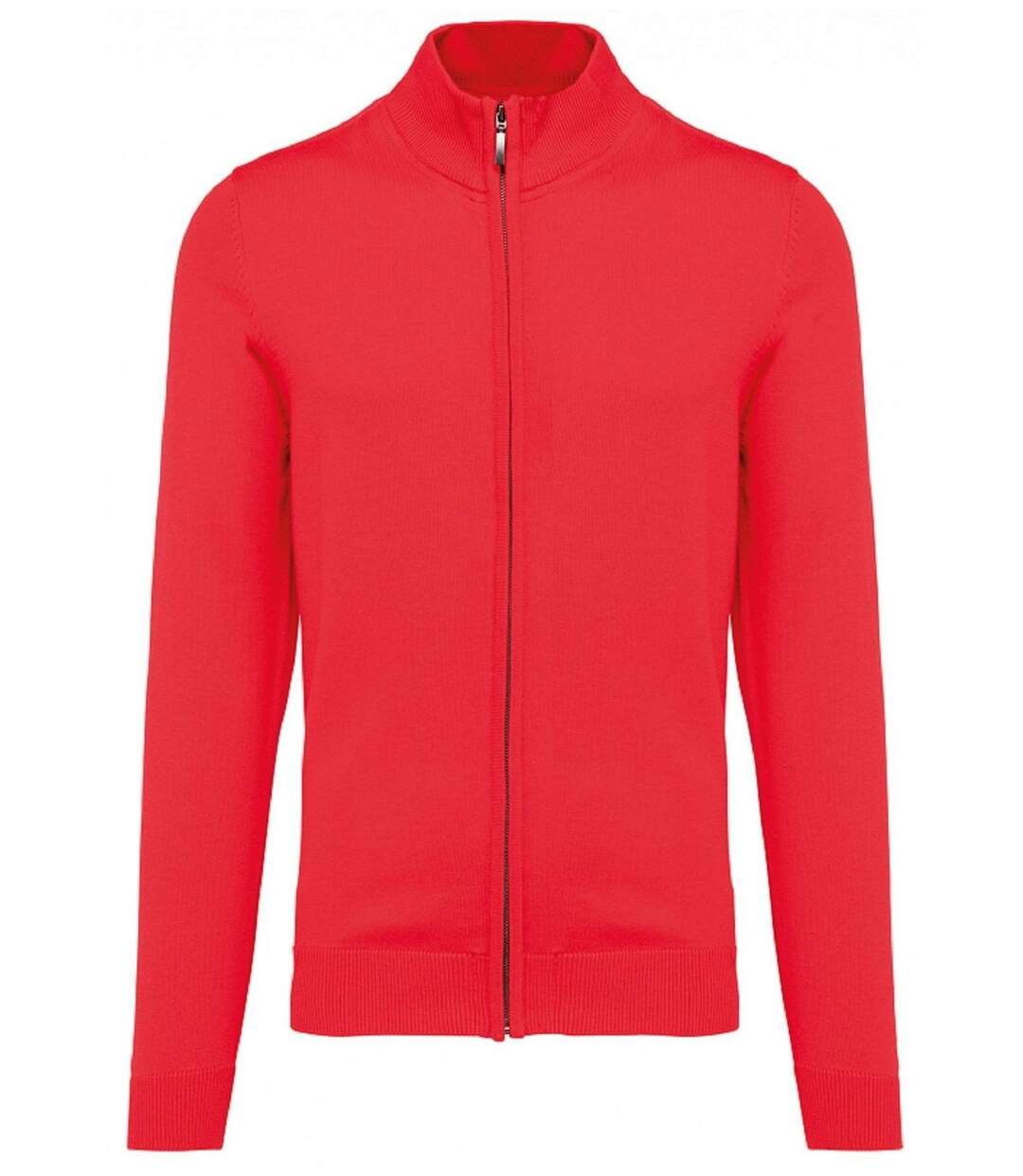 Gilet zippé cardigan K961 - homme - rouge