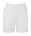 Womens/ladies Shorts White TriDri-2