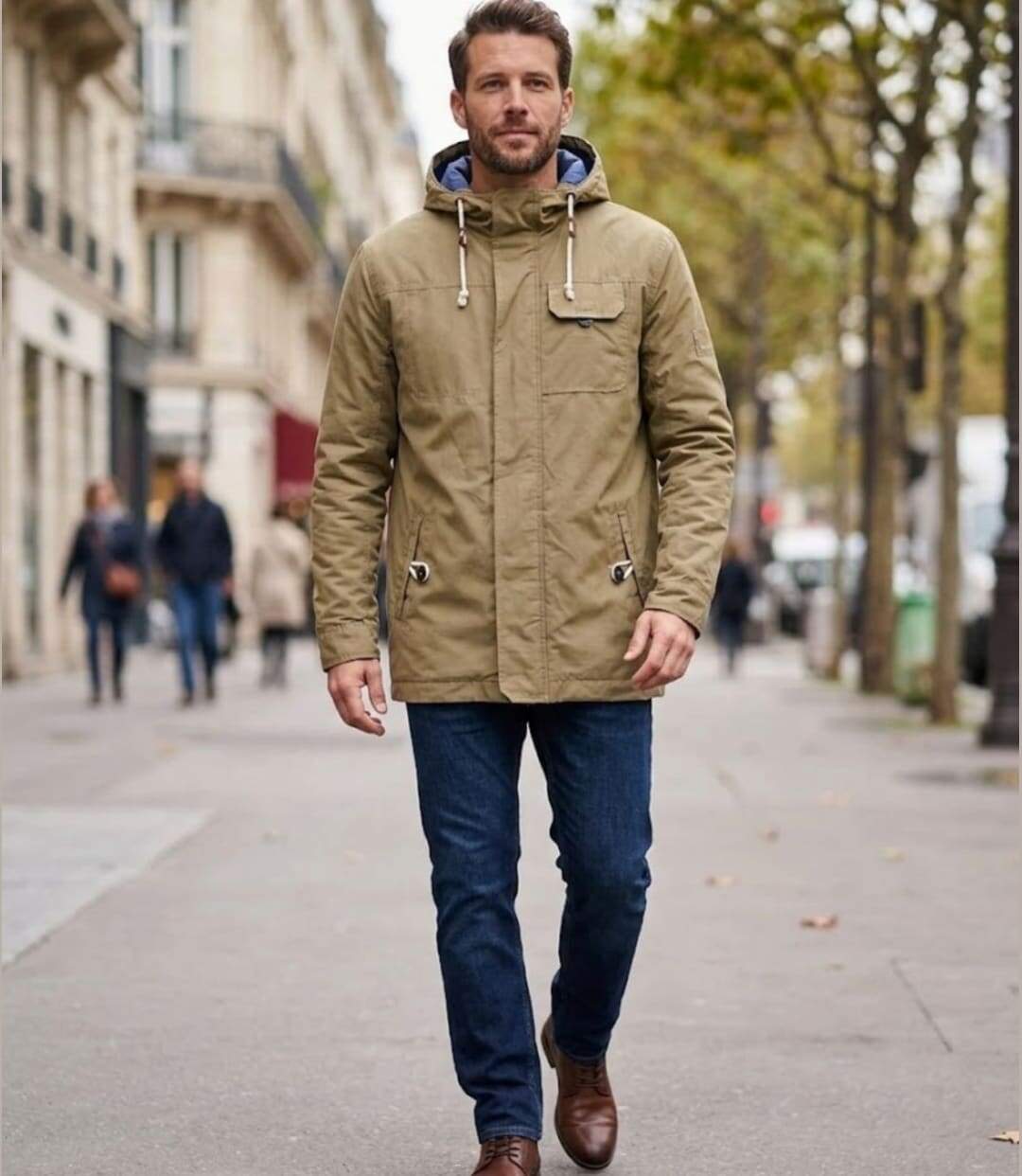 WINCHESTER GARDEN1B — Blouson coupe-vent beige : protection déperlante et légèreté-5