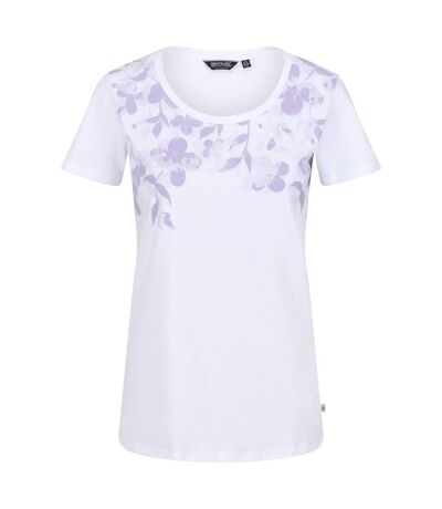 Regatta Womens/Ladies Filandra VI Floral T-Shirt (White) - UTRG6907