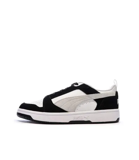 Baskets blanches/noires/grises femme puma caven 2.0