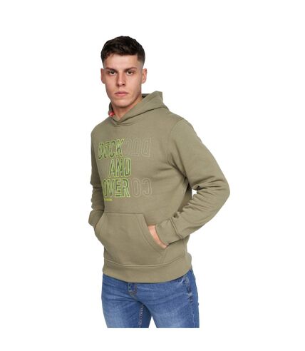 Mens pecklar hoodie olive Duck and Cover