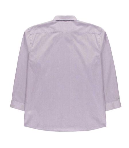 Chemise Manches Longues Motif/style Uni Homme Violet Raging Bull