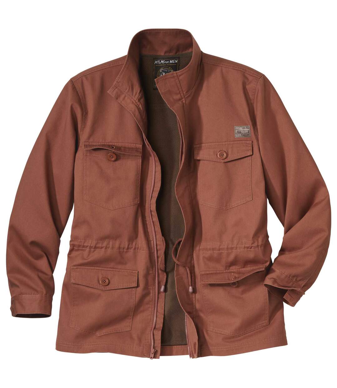 Men's Terracotta Safari Jacket - Full Zip | Atlas For Men