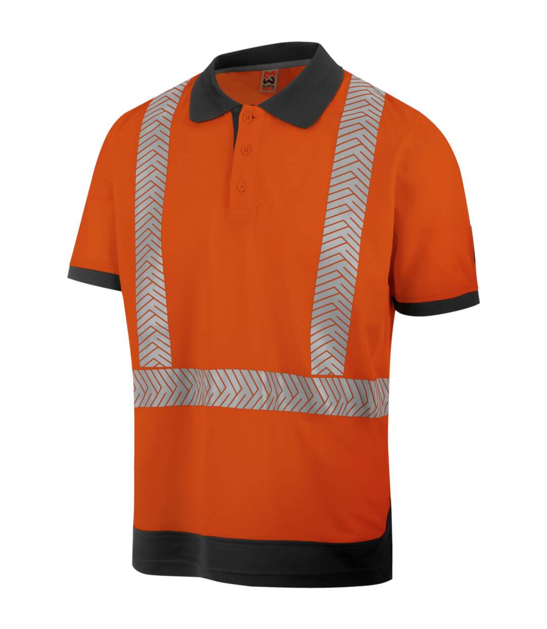 Polo de travail haute-visibilité orange fluo Würth MODYF-1