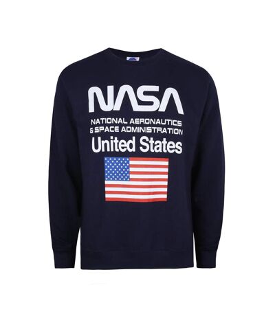 NASA Sweat-shirt Administration pour hommes (Marine/Blanc) - UTTV356