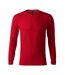 T-shirt Manches Longues Brave Homme Rouge Malfini-1