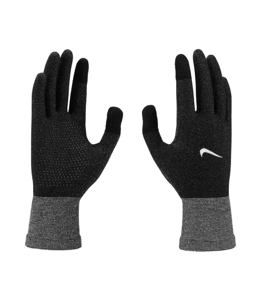 Mens Lightweight Knitted Running Gloves Black Nike-1