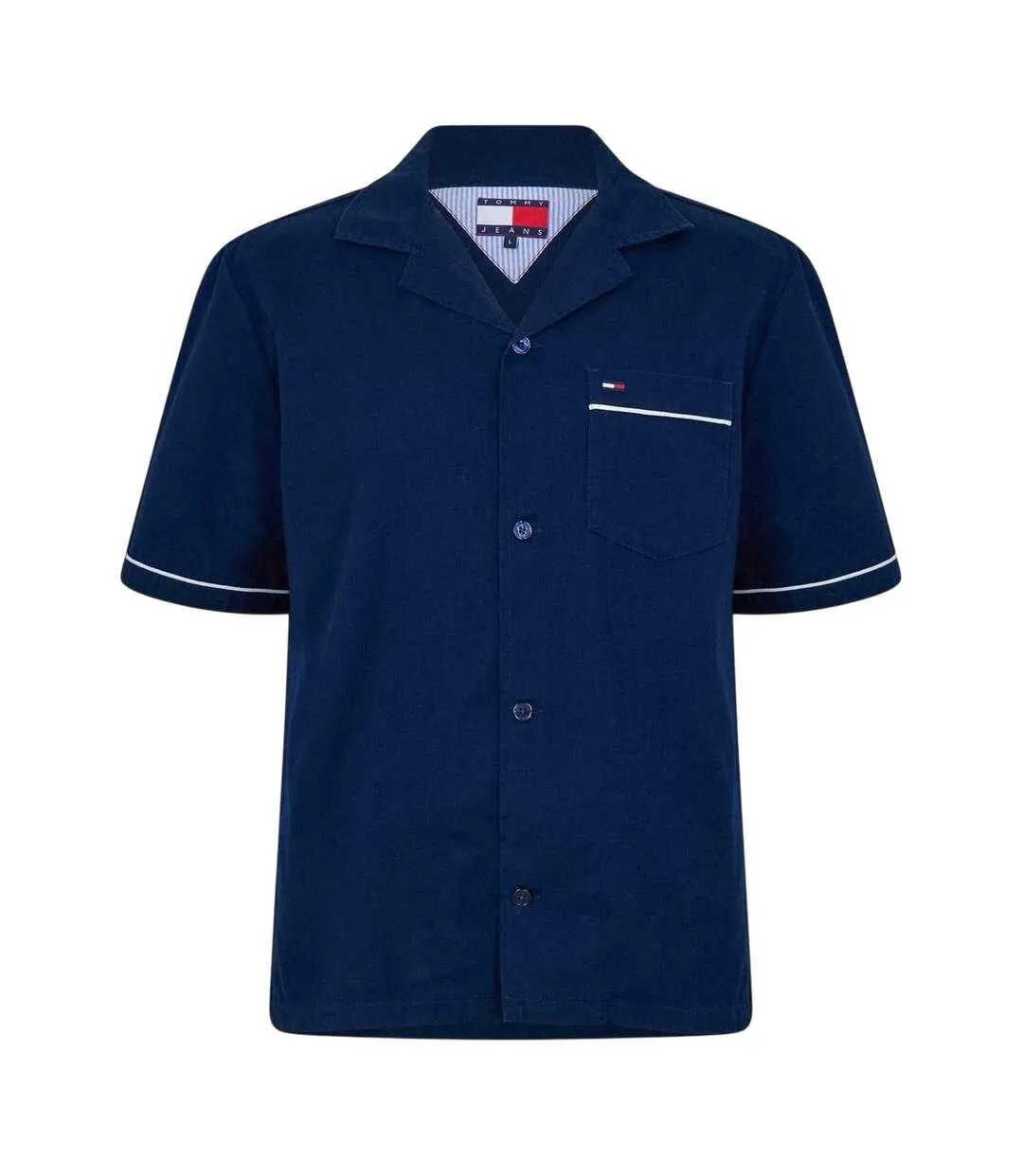Mens Embroidered Regular Shirt Dark Navy Tommy Jeans-2
