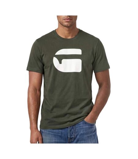 T-Shirt kaki homme g-star raw logo