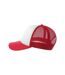 Casquette Trucker Motif/style 5 Panneaux Rapper-s Adulte Blanc Rouge Atlantis-4