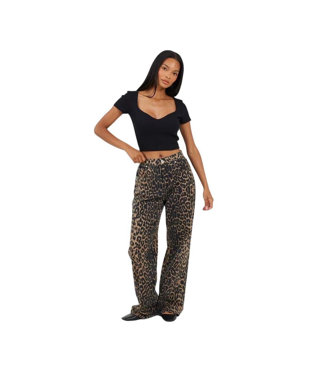 Haut Court Femme Noir Brave Soul-4