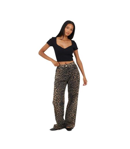 Haut Court Femme Noir Brave Soul