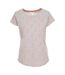 Womens Carolyn Short Sleeved Patterned T Shirt Grey Trespass-2