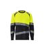 Mens Accelerate Safe Hi-vis Long-sleeved T-shirt Black Hi Vis Yellow Mascot-1