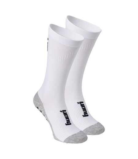 Chaussettes De Foot Sylon Homme Blanc Gris Chiné Huari
